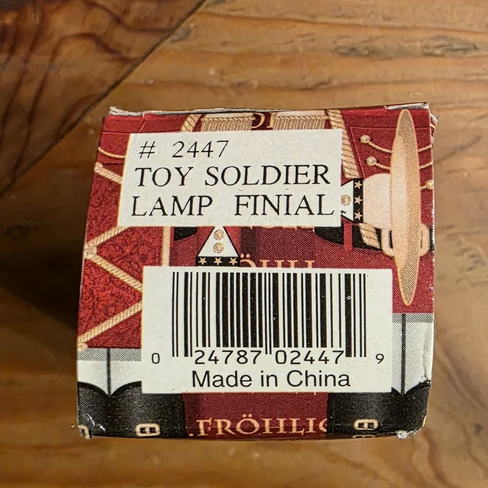 Toy Soldier Drummer Nutcracker Lamp Finial Light